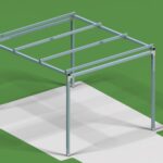 carport 4x5 m otel zincat