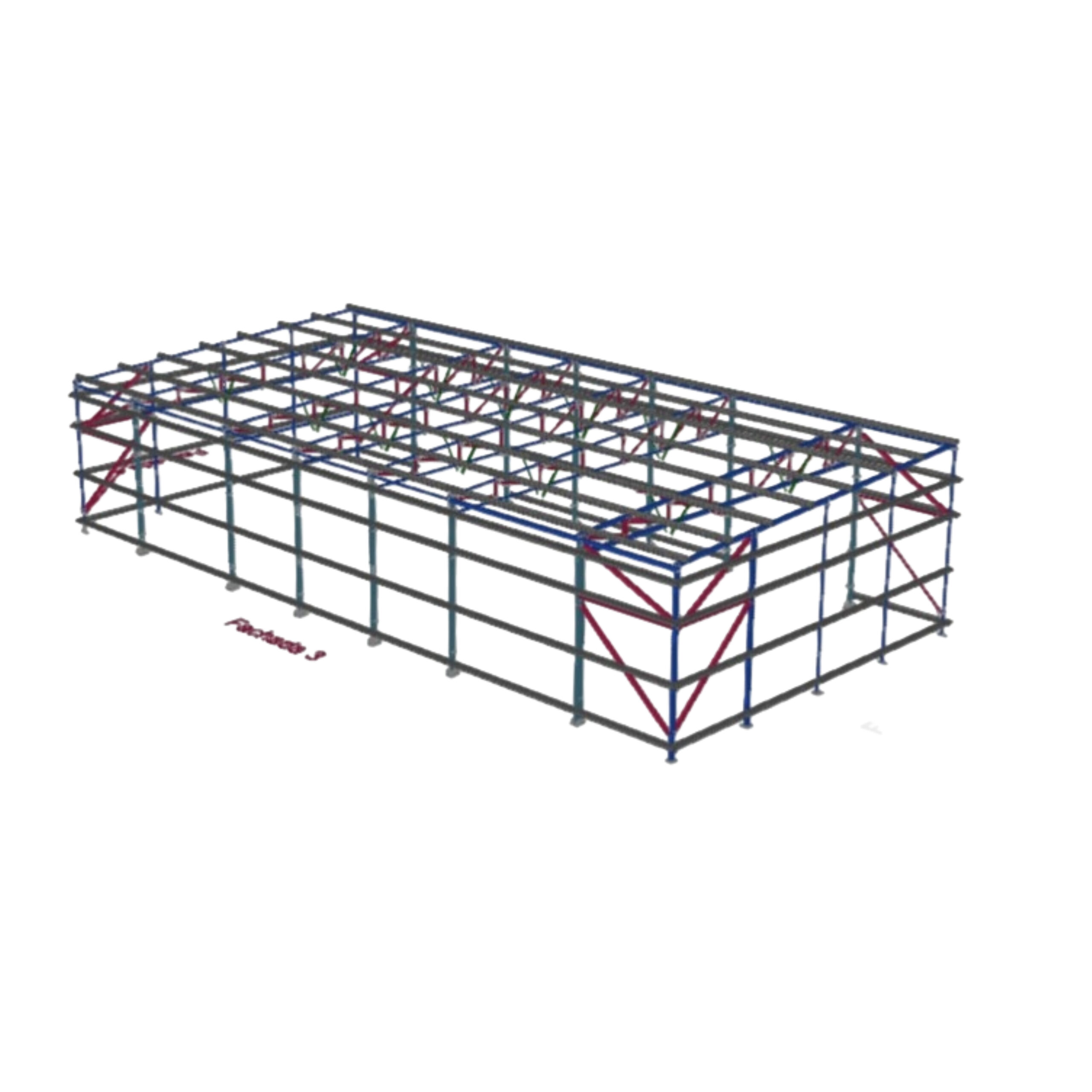 structura metalica zincata 12x20
