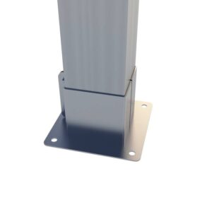 1010-20 Piesă de îmbinare pentru pre-cadru – ieșire dreaptă – 10x10cm
