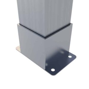 1010-22 Piesă pentru podea – ieșire dreaptă – 10x10cm