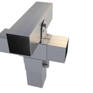 1010-24 Piesă de îmbinare tip T pentru țeavă superioară înclinată – 10x10cm