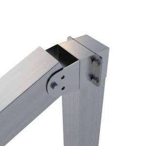 1010-26 Piesă de îmbinare pe stâlp cu o pantă – 10x10cm